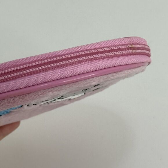 Vintage NEOPETS White Uni Unicorn Plush Pink Cover-8 CD DVD Case Holder w Zipper - Picture 4 of 6